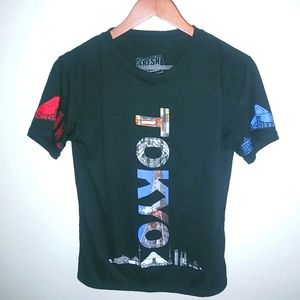 Fresh Laundry L Boys Tokyo Spellout Black T-Shirt Kids